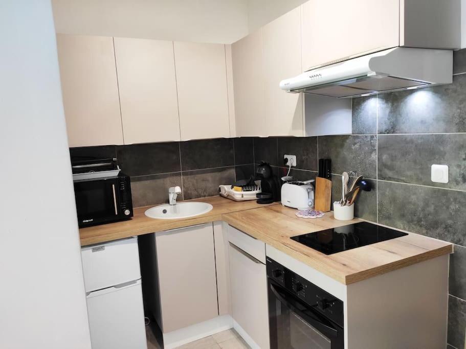 Menton, Appartement/Jardin, Proche Mer Et Centre Bagian luar foto